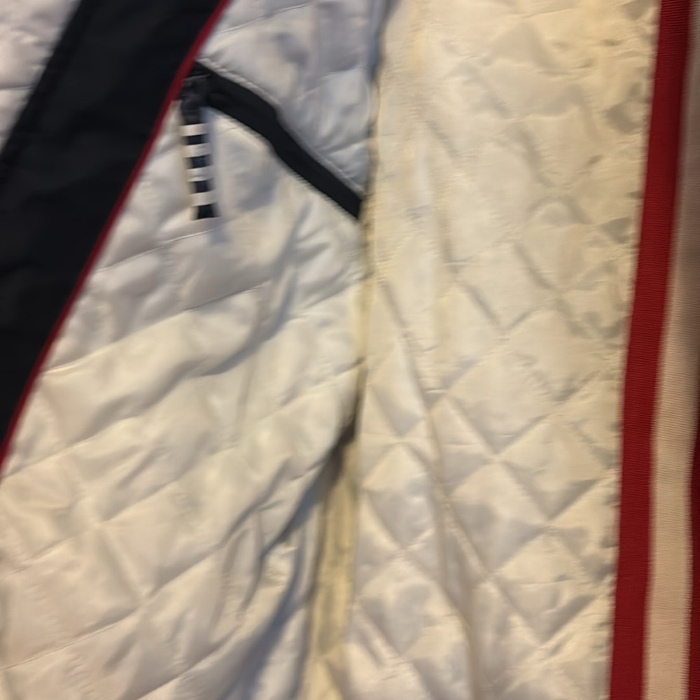 Joules Polo Sport Quilted Equestrian Mens Jacket. Blue (Navy), Red & White Sz XS - Picture 9 of 12